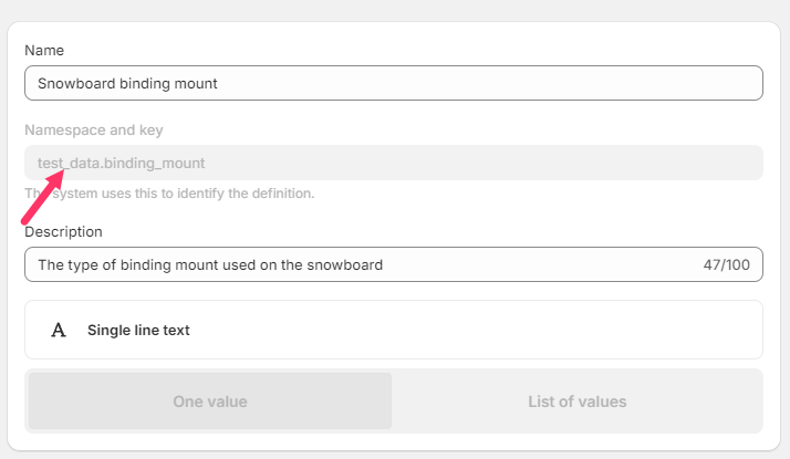 Locating product metafield namespace - JsRates